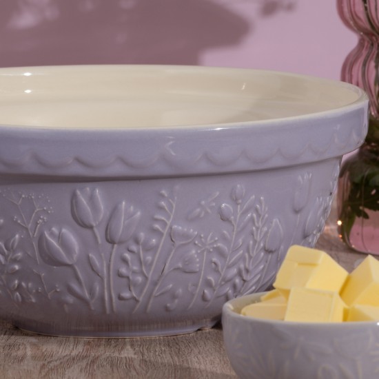 Mason Cash In The Meadow Tulip Lilac Mixing Bowl | 24cm | 2002.167