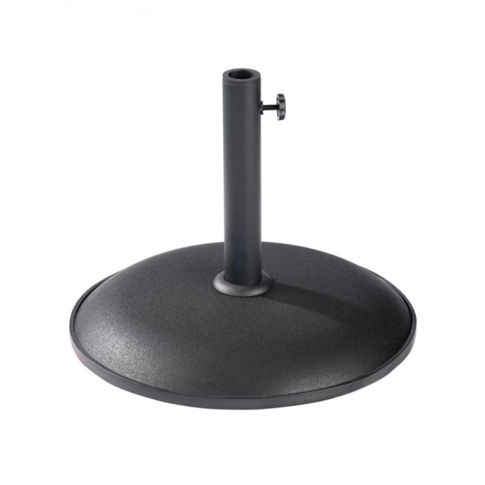Black Concrete Parasol Base | 15KG