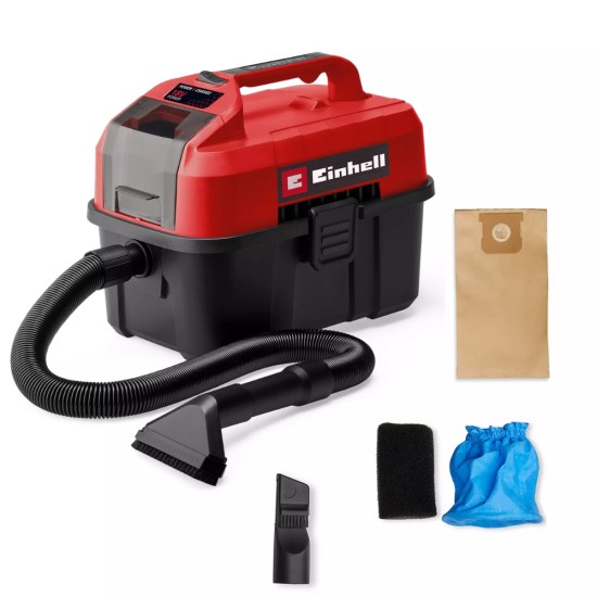Einhell Cordless Wet & Dry Vacuum Cleaner | 18V | 10L | TE-VC 18/10 Li-Solo | Bare Unit