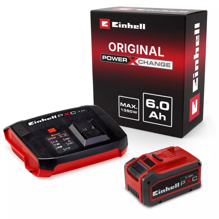 Einhell PXC Power X-Change Starter Kit | 18V | 4–6Ah Battery & 6A Boostcharger