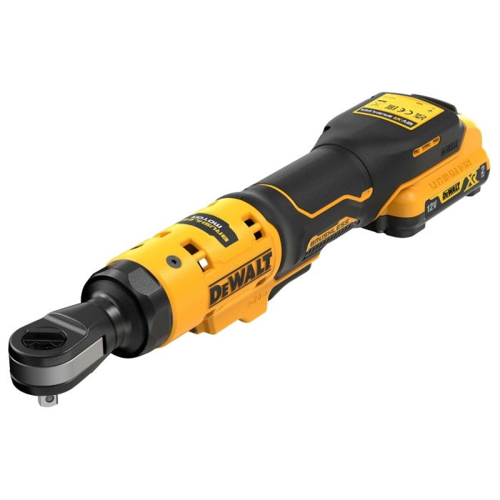 DEWALT 12V XR Brushless Ratchet | 1/4 Inch | 1 x 2.0Ah Battery | DCF504D1-QW