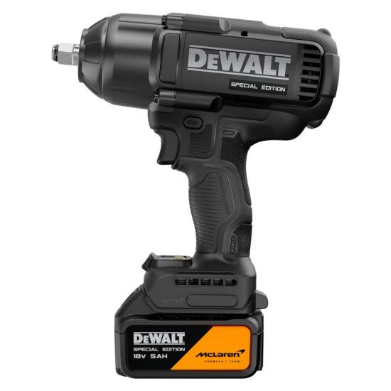 DEWALT x McLaren F1 Team 18V XR Special Edition Impact Wrench | 1 x 5Ah Battery | DCF99MP1T-GB
