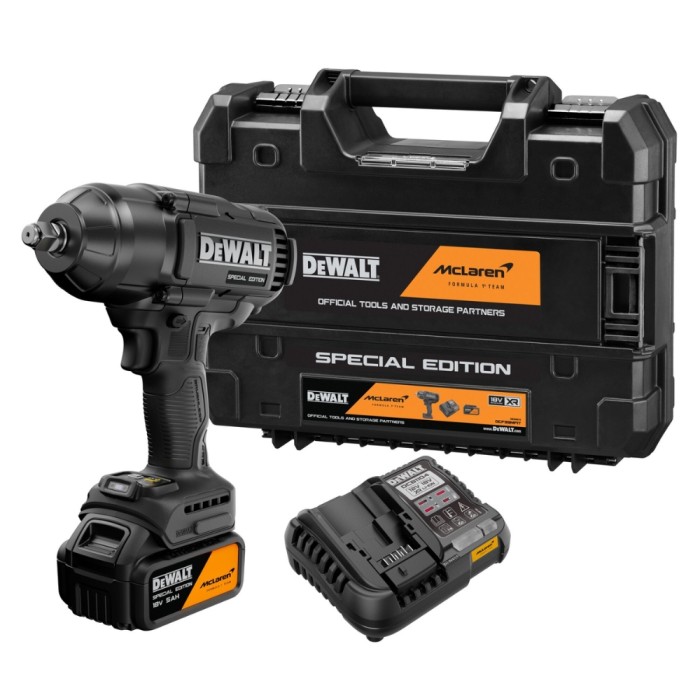 DEWALT x McLaren F1 Team 18V XR Special Edition Impact Wrench | 1 x 5Ah Battery | DCF99MP1T-GB