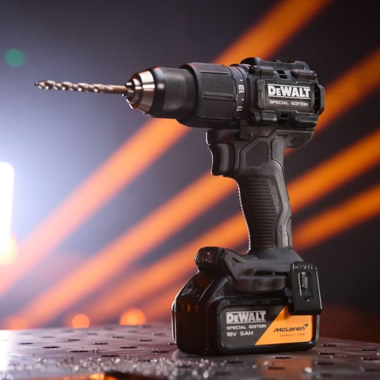 DEWALT x McLaren F1 Team 18V XR Special Edition Hammer Drill Driver | 1 x 5Ah Battery | DCD86MP1T-GB