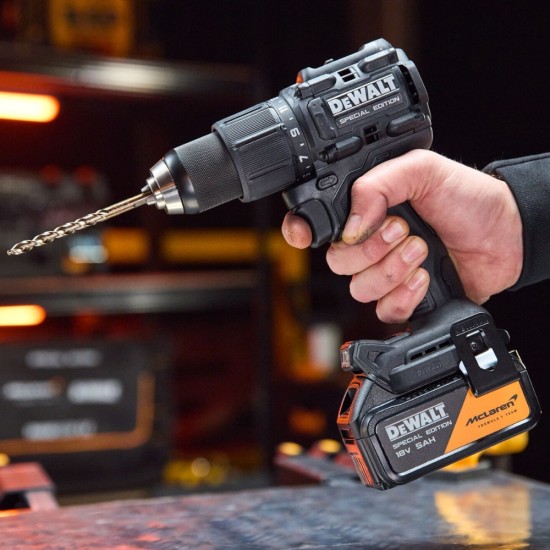 DEWALT x McLaren F1 Team 18V XR Special Edition Hammer Drill Driver | 1 x 5Ah Battery | DCD86MP1T-GB