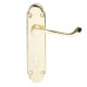 Sonnato Nova Brass Lever on Plate Door Handles | VP600PB