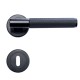 Sonnato Milan Lever on Rose Door Handle Matt Black | VP201MB