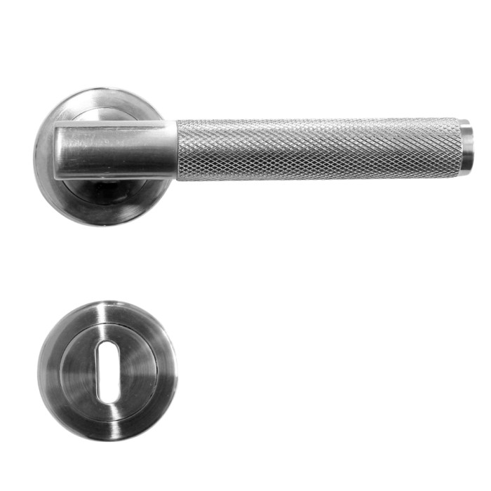 Sonnato Milan Lever on Rose Door Handle Satin Nickel | VP201SN