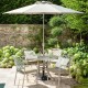 Berkeley 4-Seater Cast Aluminium Round Garden Dining Set | Maize