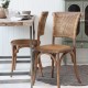Chic Antique French Dining Chair with Wicker Seat & Back | 41034200