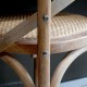 Chic Antique French Dining Chair with Wicker Seat | 41067800