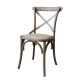 Chic Antique French Dining Chair with Wicker Seat | 41067800