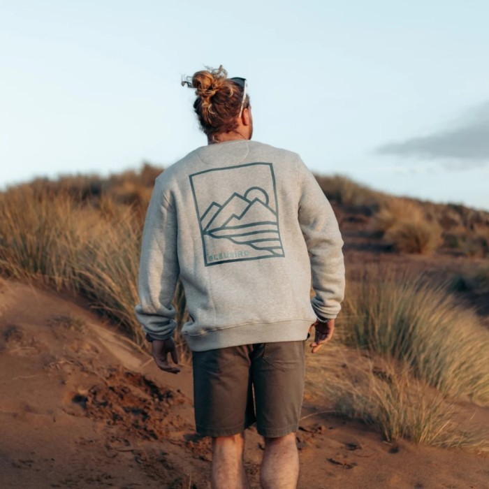 Bleubird Shoreline Crew Sweatshirt | Grey