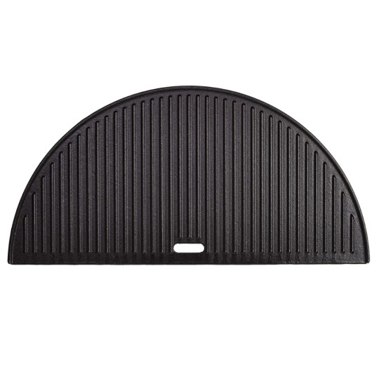 Kamado Joe Half Moon Cast Iron Reversible Griddle for Classic Joe | KJ-HCIGRIDDLE