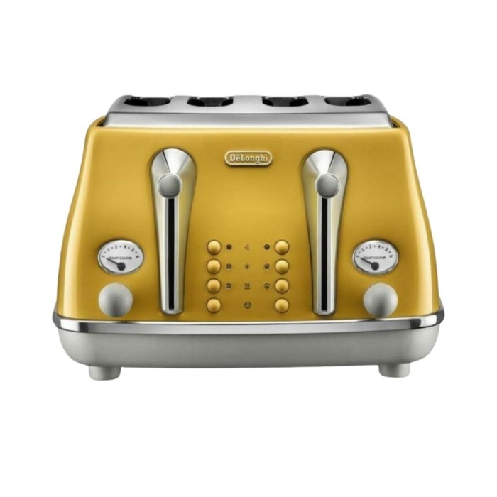 Icona Capitals 4-Slice Toaster Yellow