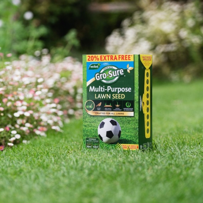 Gro-Sure Multi-Purpose Lawn Seed | 30m² + 20% Extra Free | 36m²