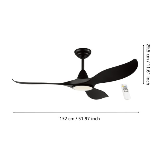 EGLO CIRALI 52 LED Ceiling Fan & Light | 35008