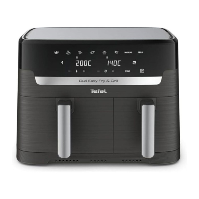 Dual Easy Fry & Grill Air Fryer 8.3L Coal Grey