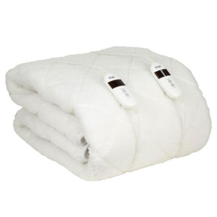 Luxury Sherpa Fleece Double Electric Heated Blanket