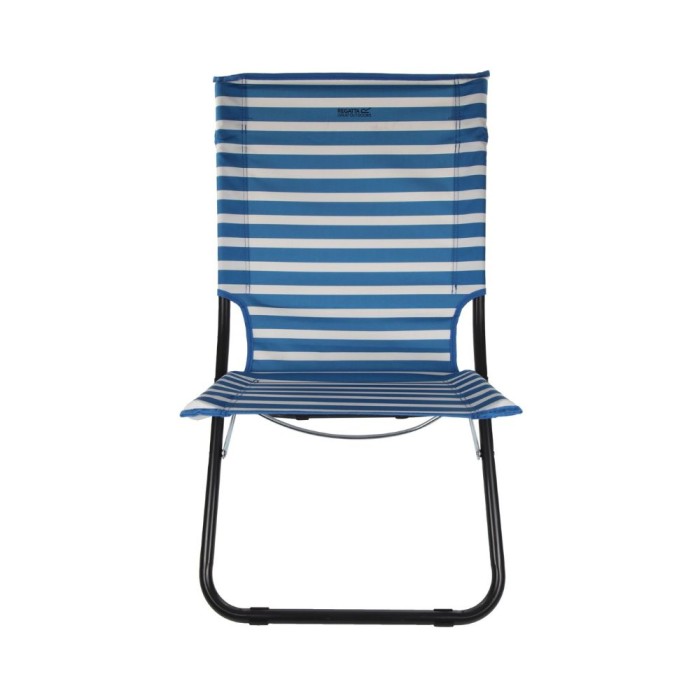Kruza Beach Lounger | French Blue White