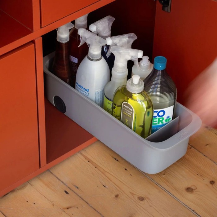 CupboardStore™ Easy-access Grey Storage Caddy
