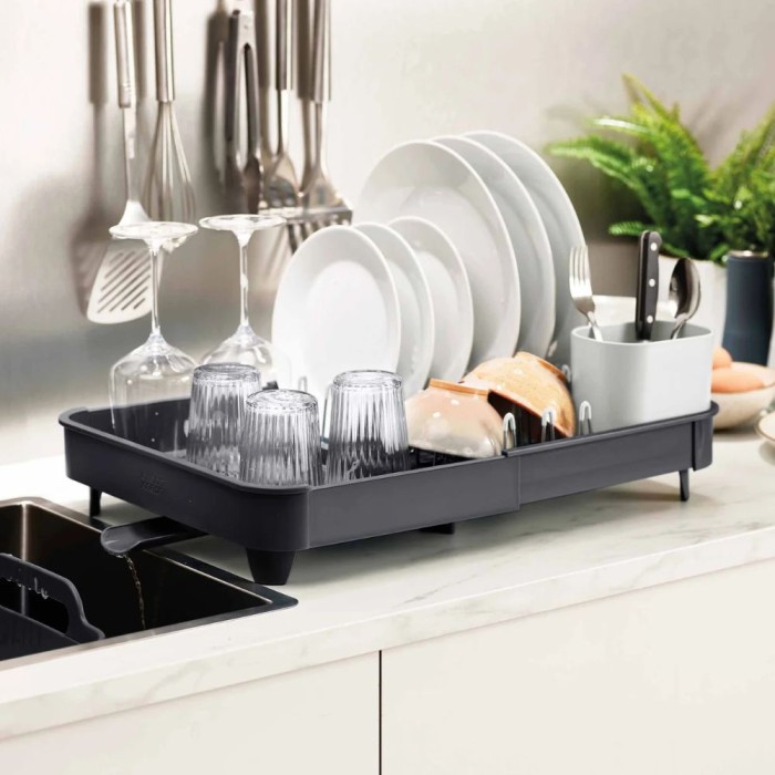 Extend™ Grey Expandable Dish Drainer