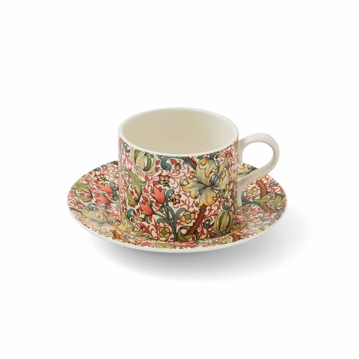 Golden Lily Teacup & Saucer