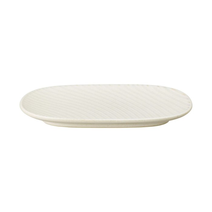 Impression Cream Spiral Medium Oblong Platter