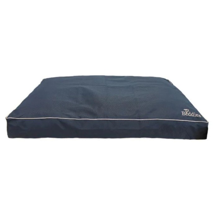 Dark Navy/Light Beige Waterproof Mattress Large