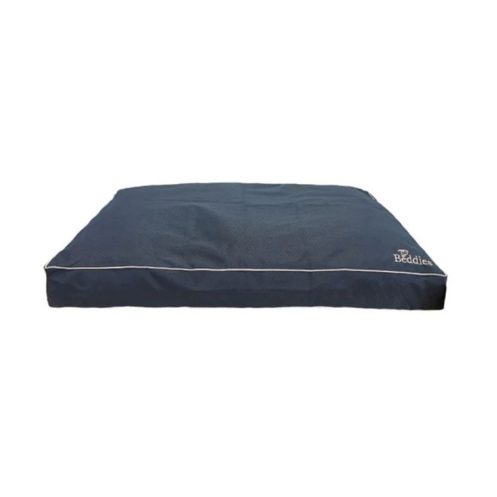 Dark Navy/Light Beige Waterproof Mattress Medium