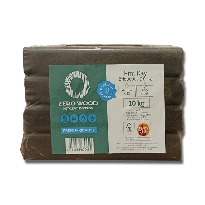 Zero Wood Hardwood Briquettes 10kg