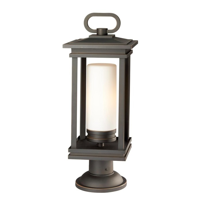 South Hope 1 Light Large Pedestal - Rubbed Bronze