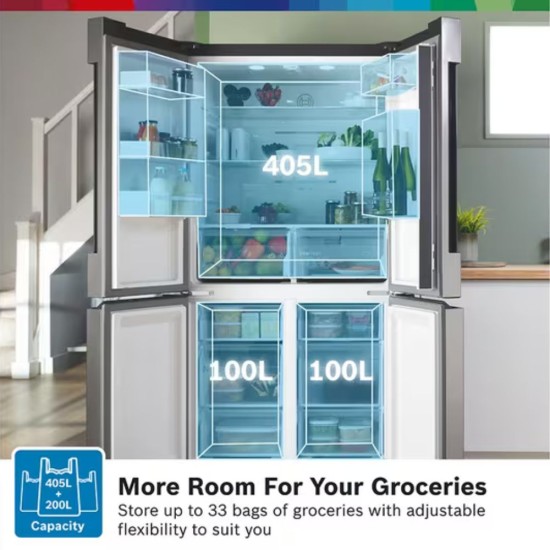 Multi Door Fridge Freezer | Stainless Steel