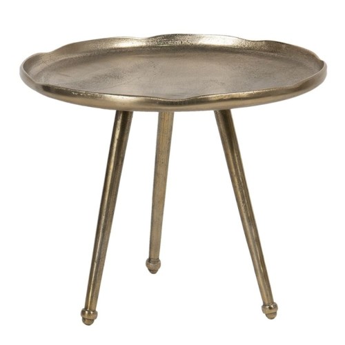 Aluminium Side Table 69 x 52cm | Gold