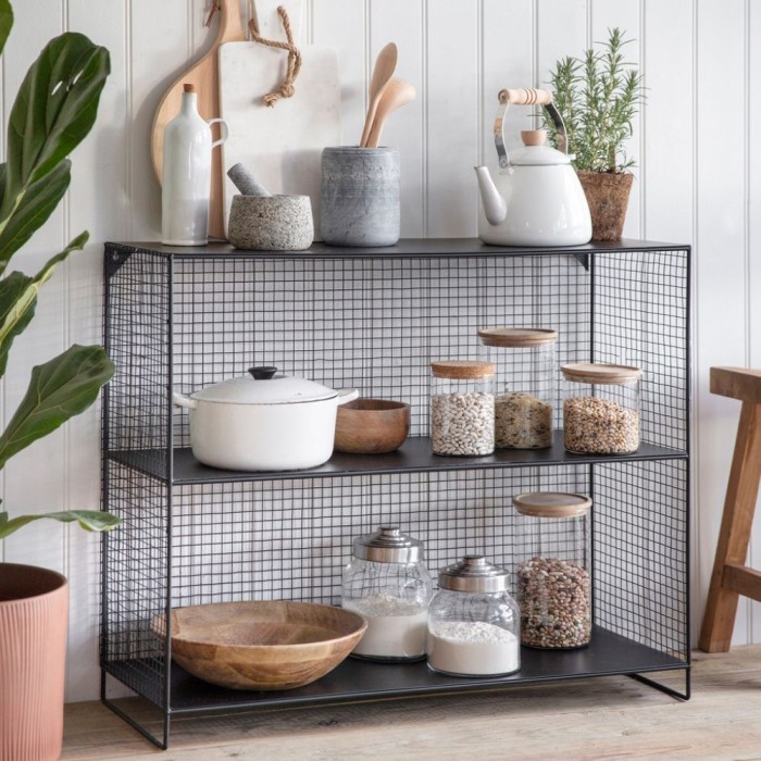 Hornton Storage Unit Iron 86cm | Black