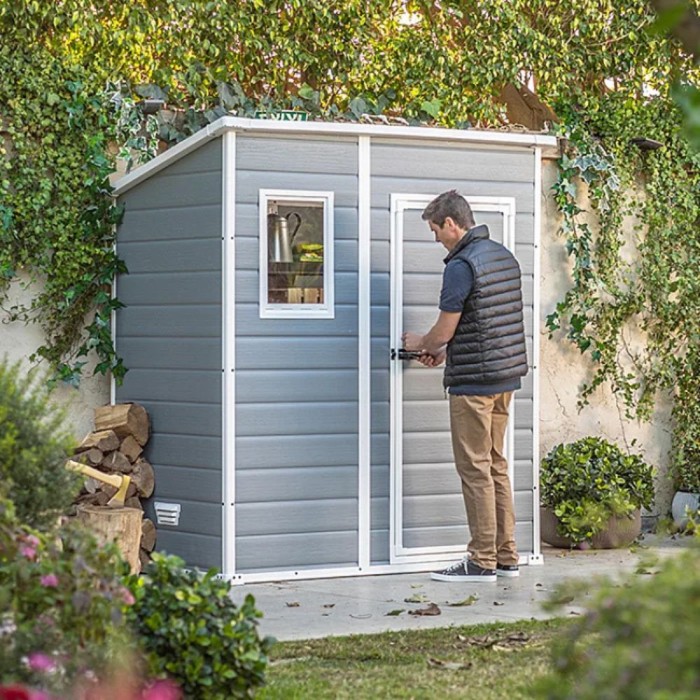 Keter Manor Pent Shed | 6ft x 4ft | Grey