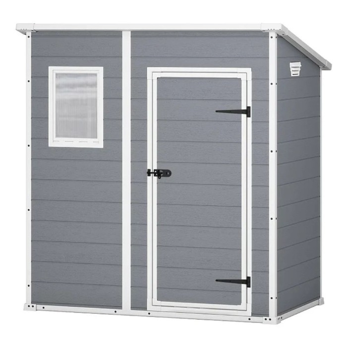 Keter Manor Pent Shed | 6ft x 4ft | Grey