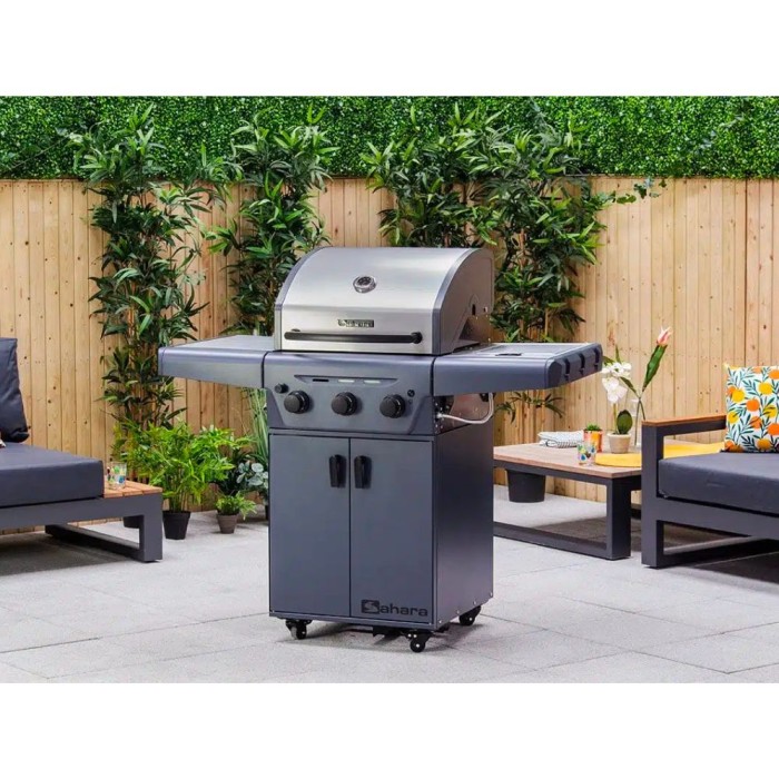 Sahara Performer 3 Burner Gas BBQ