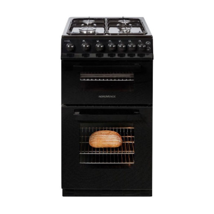50cm Gas Cooker Twin Cavity | Black