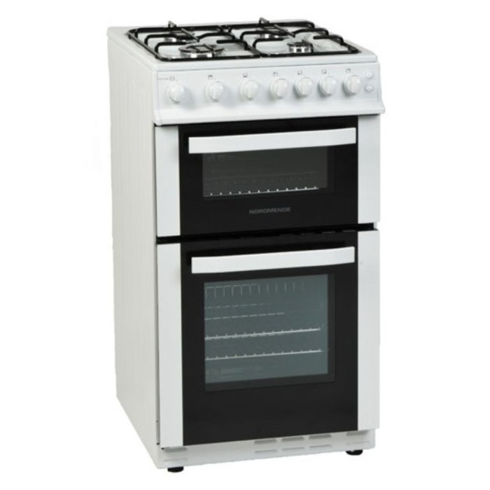 50cm Gas Cooker Twin Cavity | White