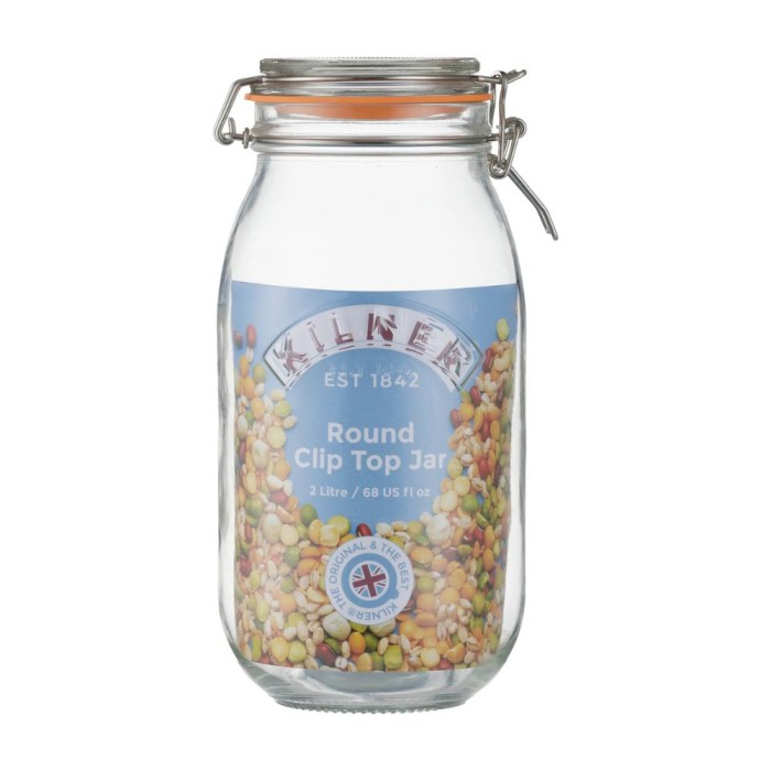 Kilner Clip Top Round Jar 2L