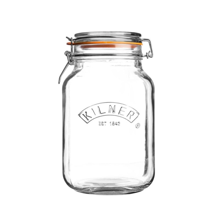 Kilner Clip Top Square Jar 1.5L