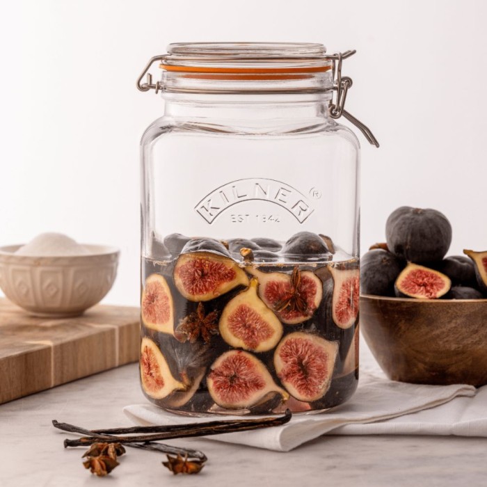 Kilner Clip Top Square Jar 3L