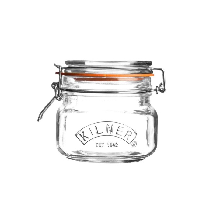 Kilner Clip Top Square Jar 0.5L