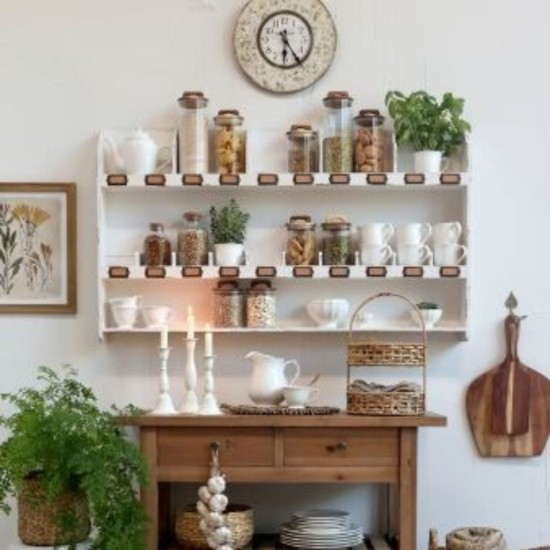 Storage Jar with Acacia Wooden Lid 2L