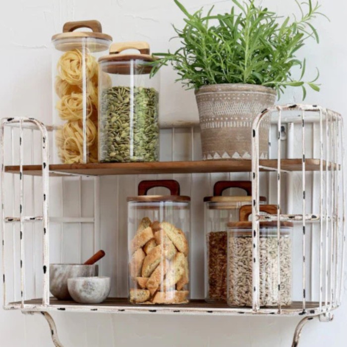 Storage Jar with Acacia Wooden Lid 800ml