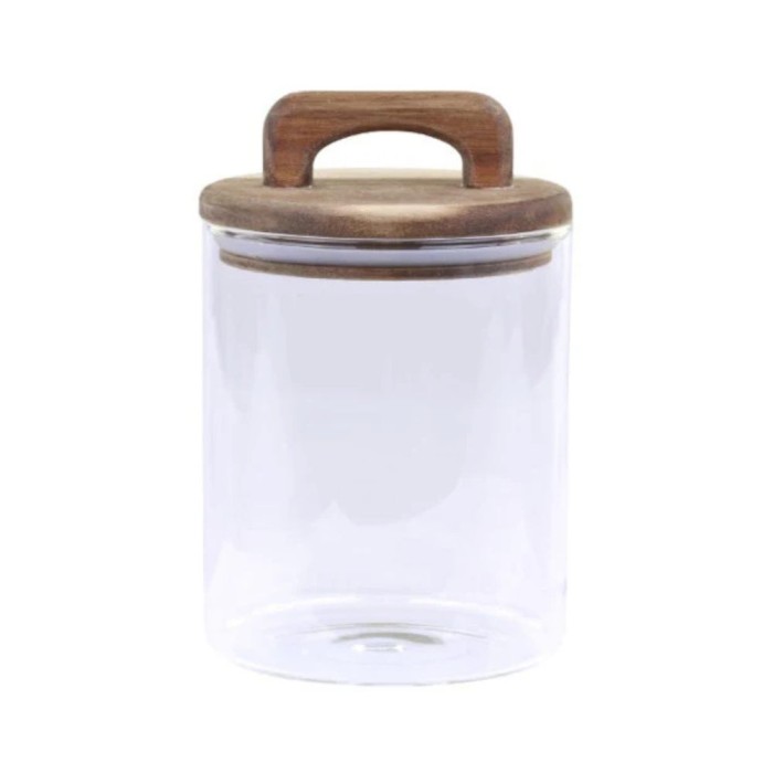 Storage Jar with Acacia Wooden Lid 800ml