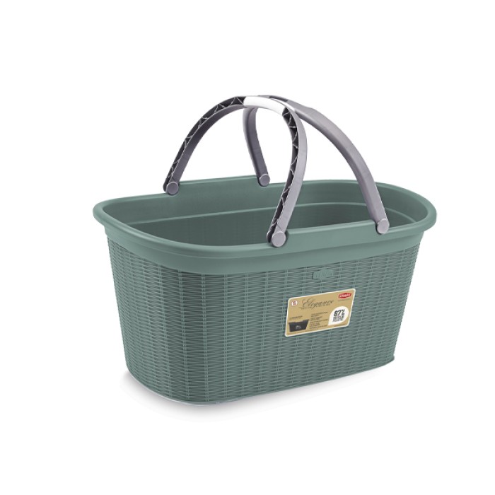 Elegance Laundry Basket 35L - Forest Green