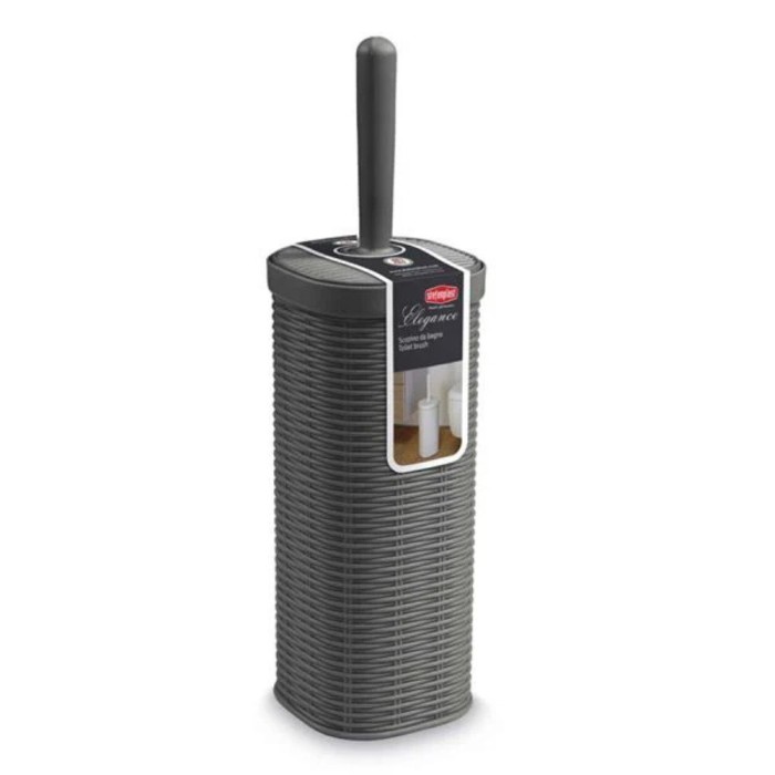 Elegance Toilet Brush Set - Slate Grey