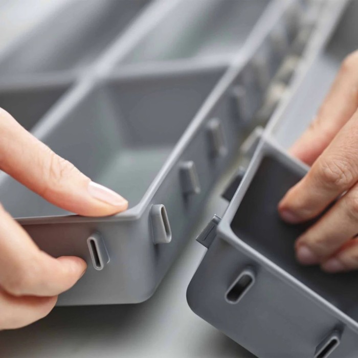 Blox™ 7-piece Grey Drawer Organiser Set